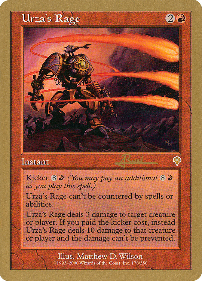 Urza's Rage (Antoine Ruel) [World Championship Decks 2001] | Devastation Store