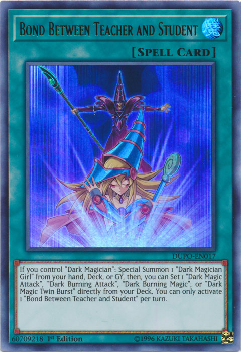 Bond Between Teacher and Student [DUPO-EN017] Ultra Rare | Devastation Store