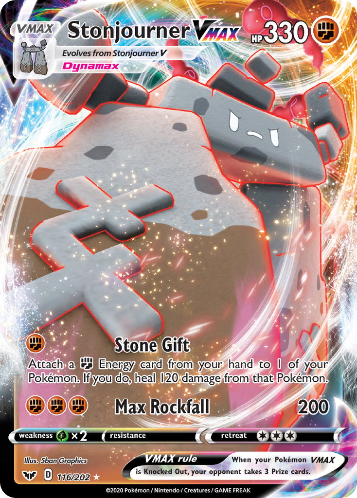 Stonjourner VMAX (116/202) [Sword & Shield: Base Set] | Devastation Store