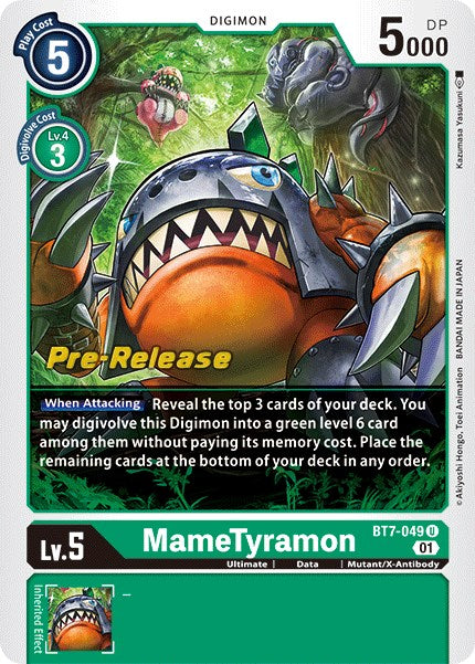 MameTyramon [BT7-049] [Next Adventure Pre-Release Cards] | Devastation Store