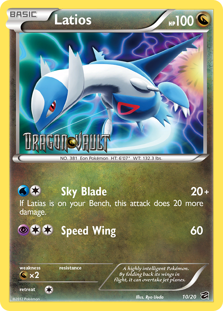 Latios (10/20) (Blister Exclusive) [Black & White: Dragon Vault] | Devastation Store