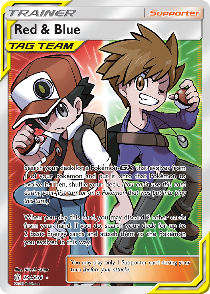 Red & Blue (234/236) [Sun & Moon: Cosmic Eclipse] | Devastation Store