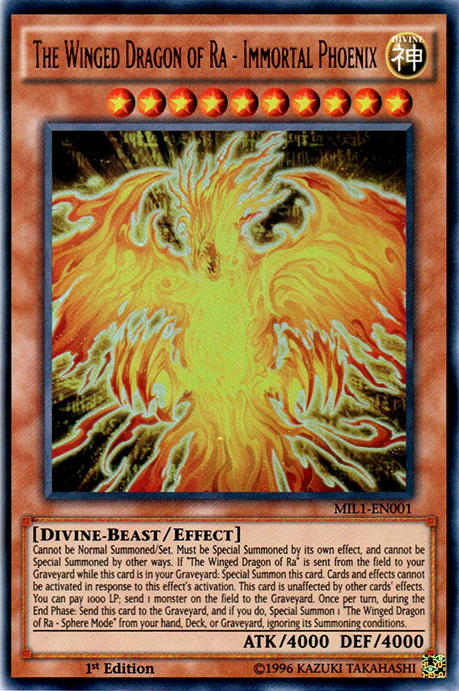 The Winged Dragon of Ra - Immortal Phoenix [MIL1-EN001] Ultra Rare | Devastation Store