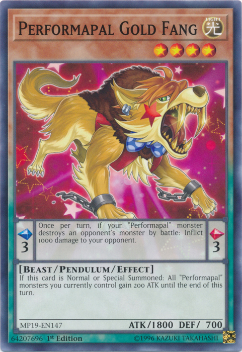 Performapal Gold Fang [MP19-EN147] Common | Devastation Store