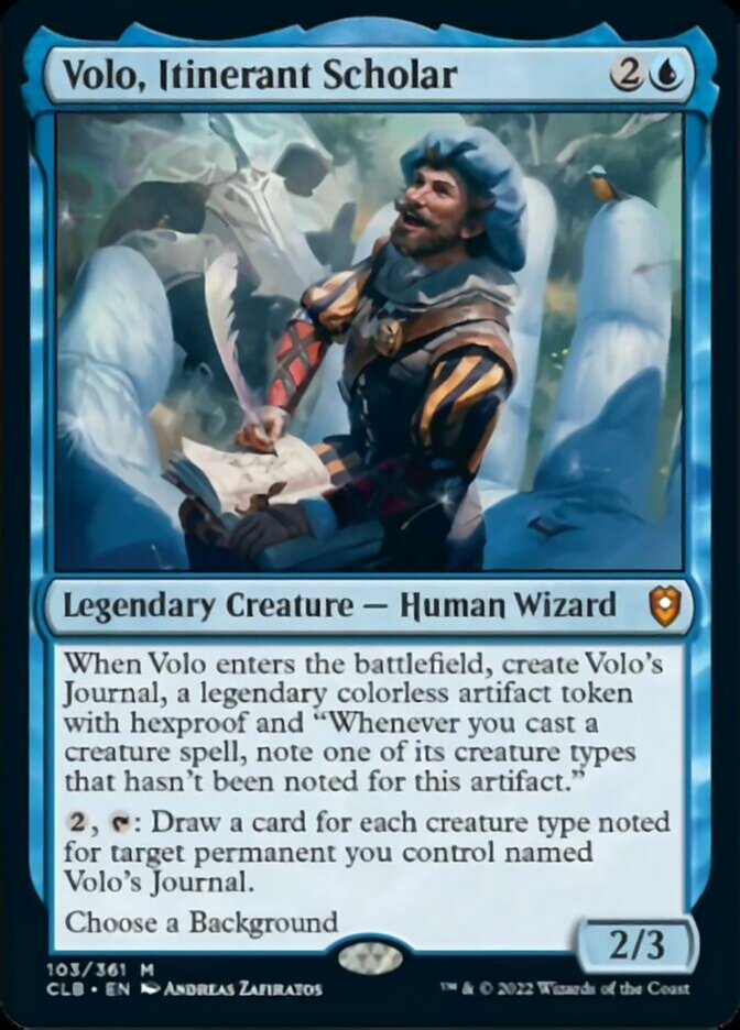 Volo, Itinerant Scholar [Commander Legends: Battle for Baldur's Gate] | Devastation Store