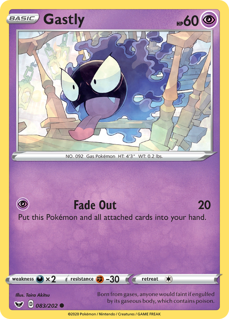 Gastly (083/202) [Sword & Shield: Base Set] | Devastation Store