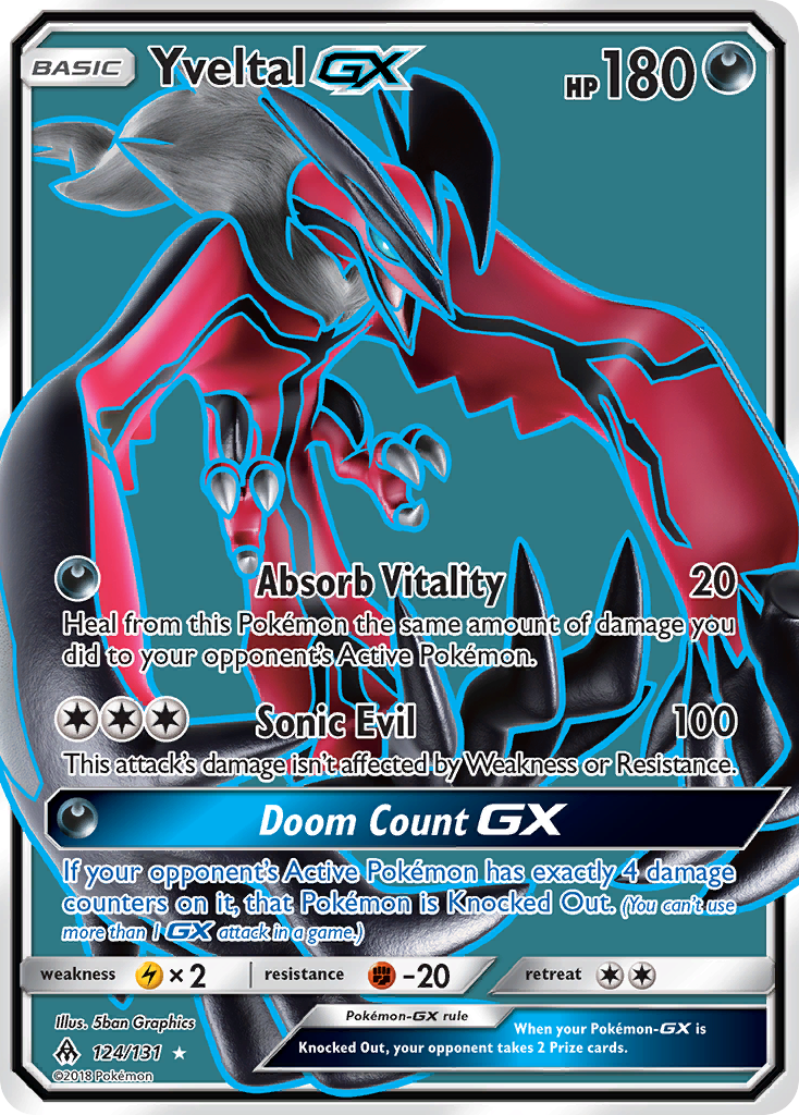 Yveltal GX (124/131) [Sun & Moon: Forbidden Light] | Devastation Store