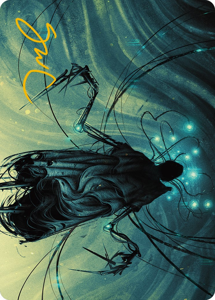 Ichor Synthesizer Art Card (Gold-Stamped Signature) [Phyrexia: All Will Be One Art Series] | Devastation Store