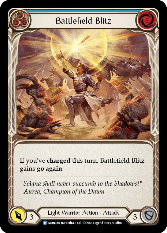 Battlefield Blitz (Blue) [MON038] 1st Edition Normal - Devastation Store | Devastation Store