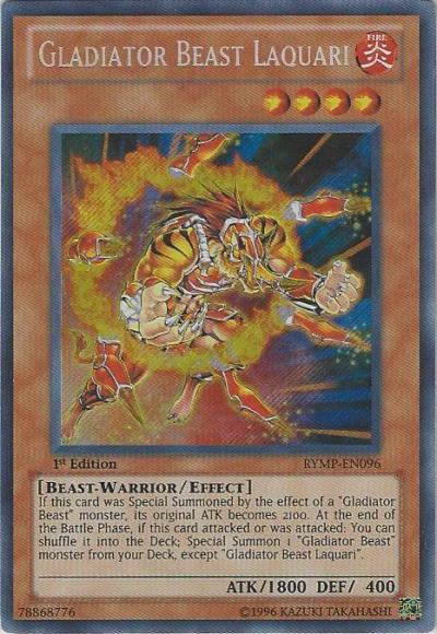 Gladiator Beast Laquari [RYMP-EN096] Secret Rare | Devastation Store