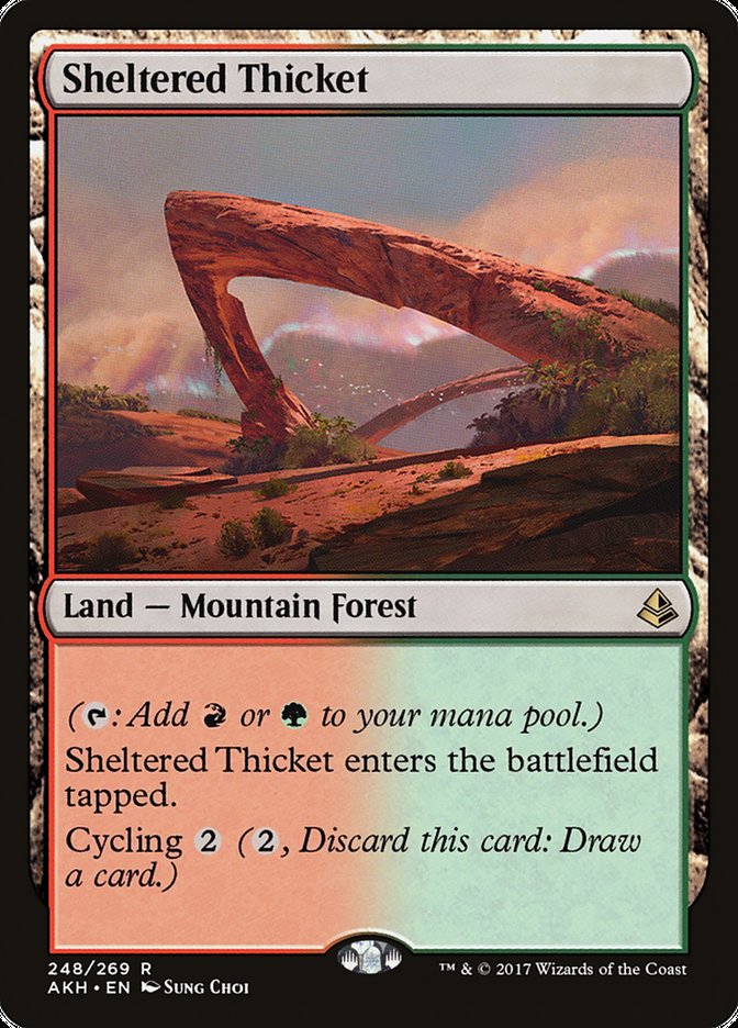Sheltered Thicket [Amonkhet] | Devastation Store