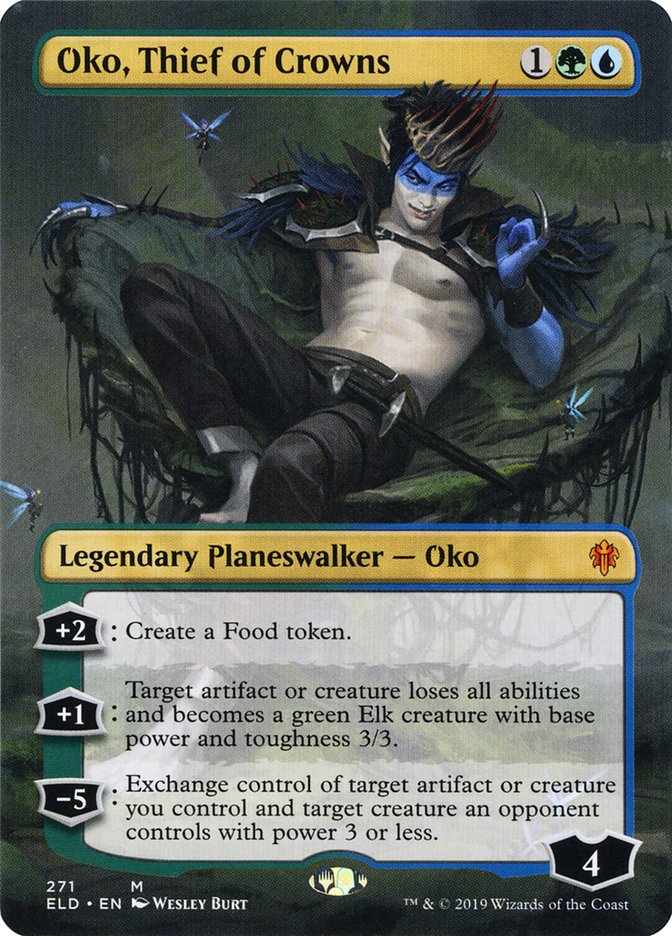 Oko, Thief of Crowns (Borderless) [Throne of Eldraine] | Devastation Store