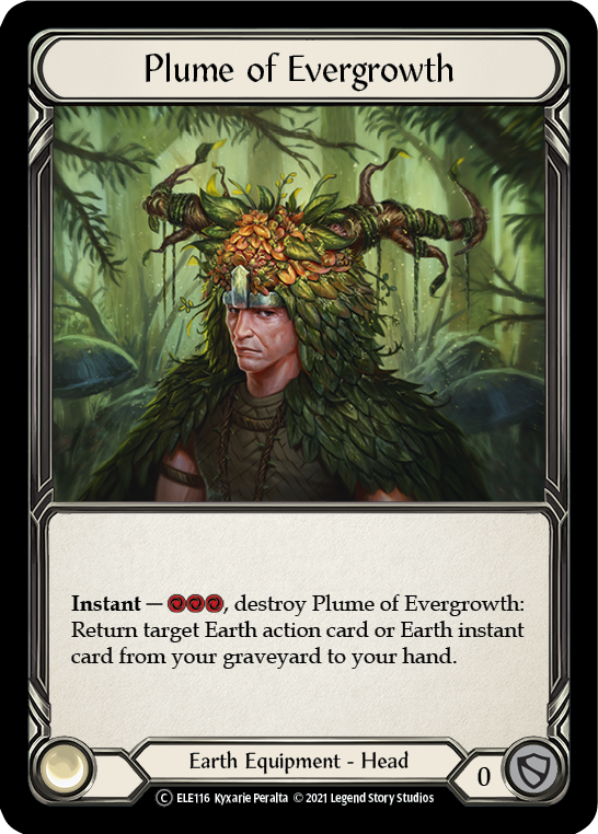 Plume of Evergrowth [U-ELE116] Unlimited Rainbow Foil | Devastation Store