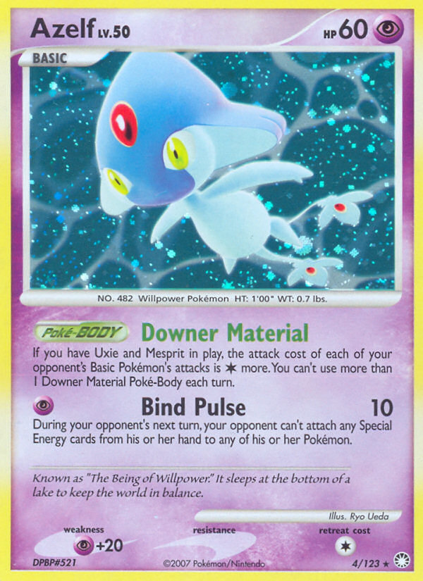 Azelf (4/123) [Diamond & Pearl: Mysterious Treasures] | Devastation Store