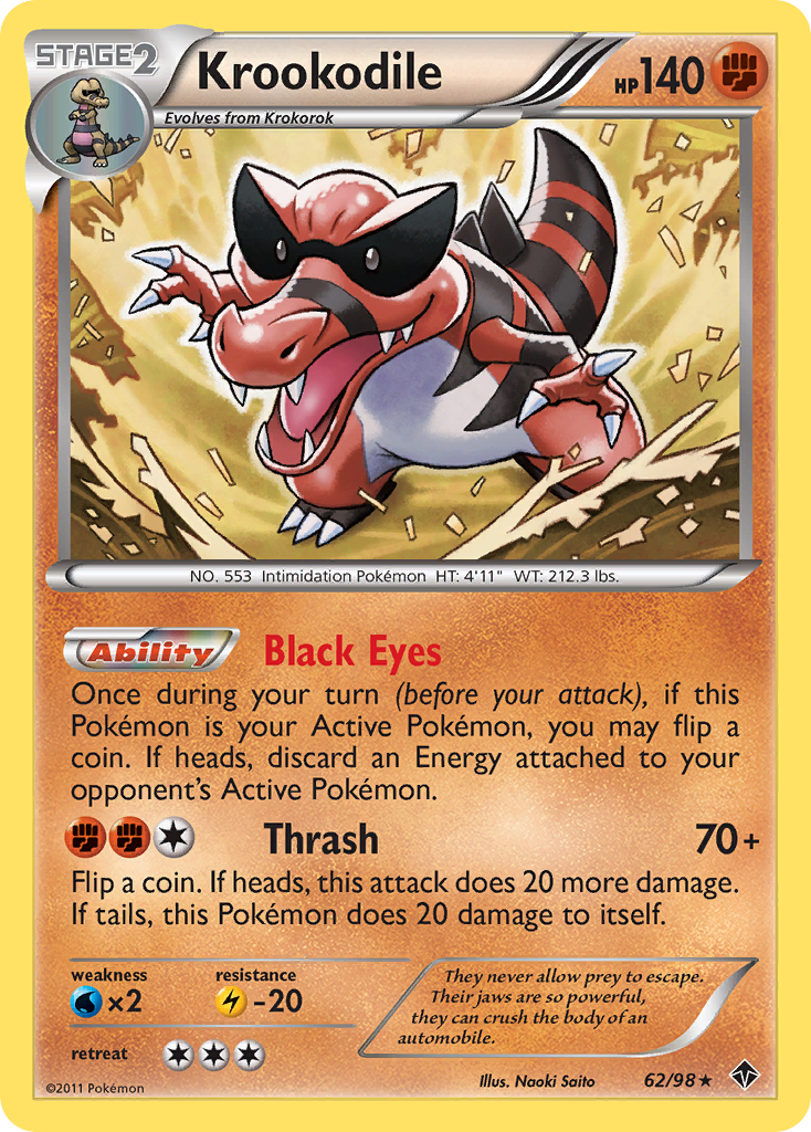 Krookodile (62/98) [Black & White: Emerging Powers] | Devastation Store