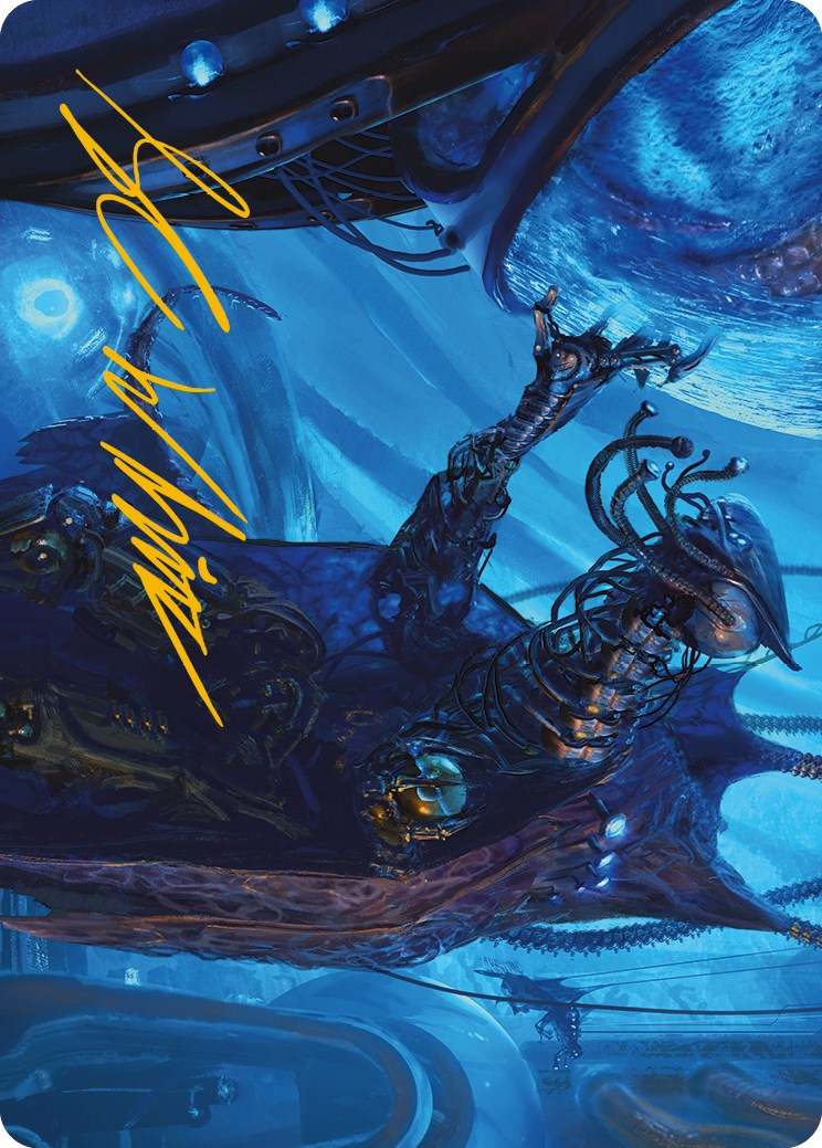 Atmosphere Surgeon Art Card (Gold-Stamped Signature) [Phyrexia: All Will Be One Art Series] | Devastation Store
