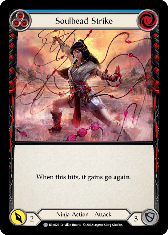 Soulbead Strike (Blue) [BEN025] (Outsiders Benji Blitz Deck) | Devastation Store