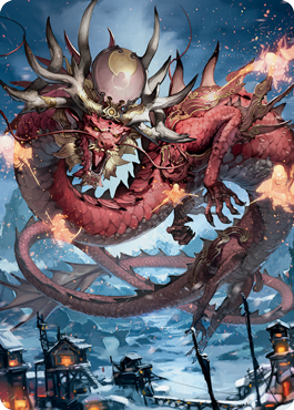 Atsushi, the Blazing Sky 2 Art Card [Kamigawa: Neon Dynasty Art Series] | Devastation Store