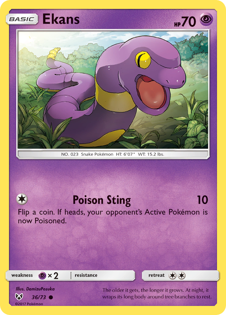 Ekans (36/73) [Sun & Moon: Shining Legends] | Devastation Store
