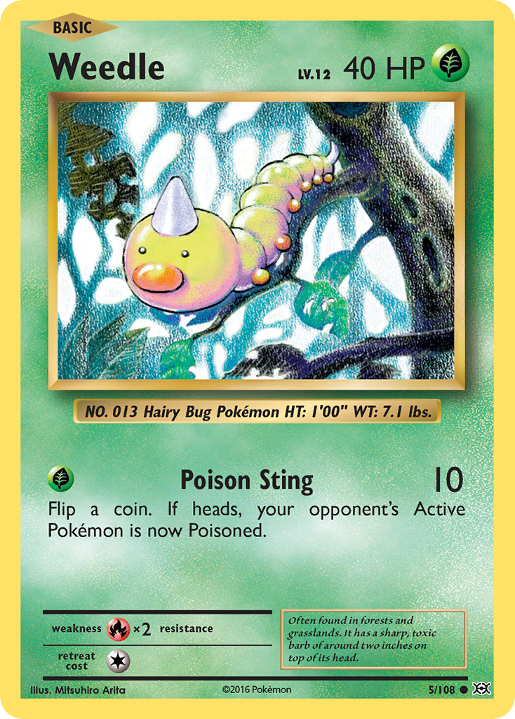 Weedle (5/108) [XY: Evolutions] | Devastation Store