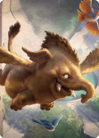 Lulu, Loyal Hollyphant Art Card (18) [Commander Legends: Battle for Baldur's Gate Art Series] | Devastation Store