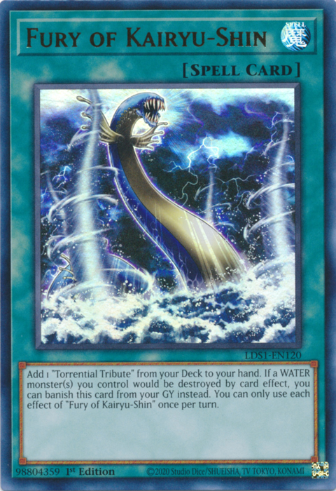 Fury of Kairyu-Shin [LDS1-EN120] Ultra Rare | Devastation Store