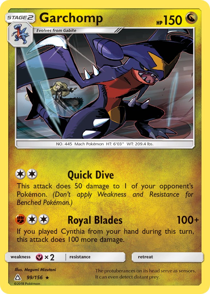 Garchomp (99/156) (Cracked Ice Holo) (Theme Deck Exclusive) [Sun & Moon: Ultra Prism] | Devastation Store