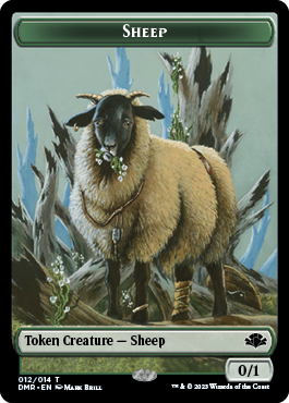 Elephant // Sheep Double-Sided Token [Dominaria Remastered Tokens] | Devastation Store