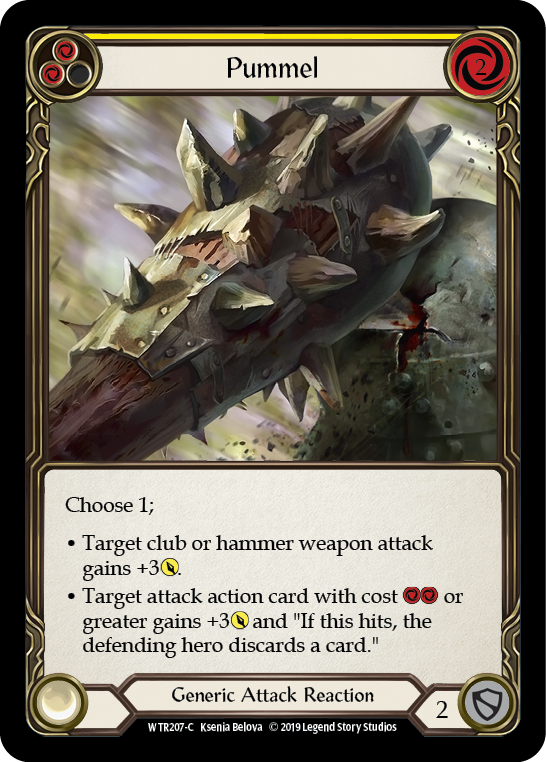 Pummel (Yellow) [WTR207-C] Alpha Print Rainbow Foil - Devastation Store | Devastation Store