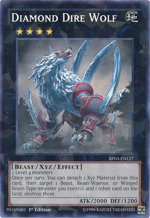Diamond Dire Wolf [BP03-EN127] Shatterfoil Rare | Devastation Store
