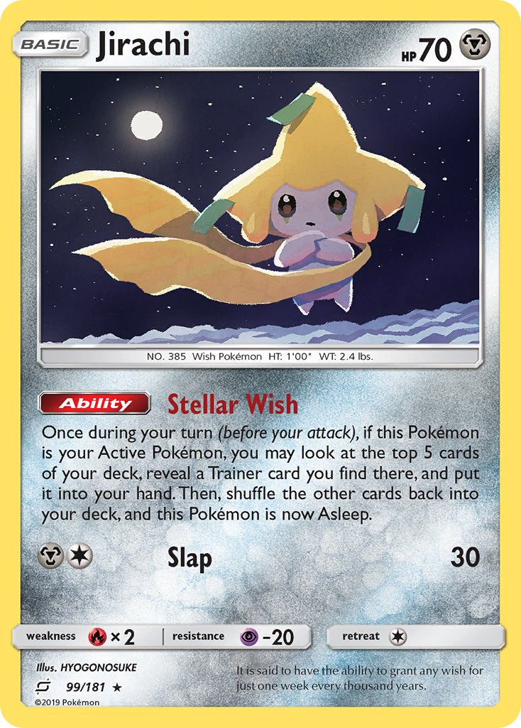 Jirachi (99/181) (Theme Deck Exclusive) [Sun & Moon: Team Up] | Devastation Store