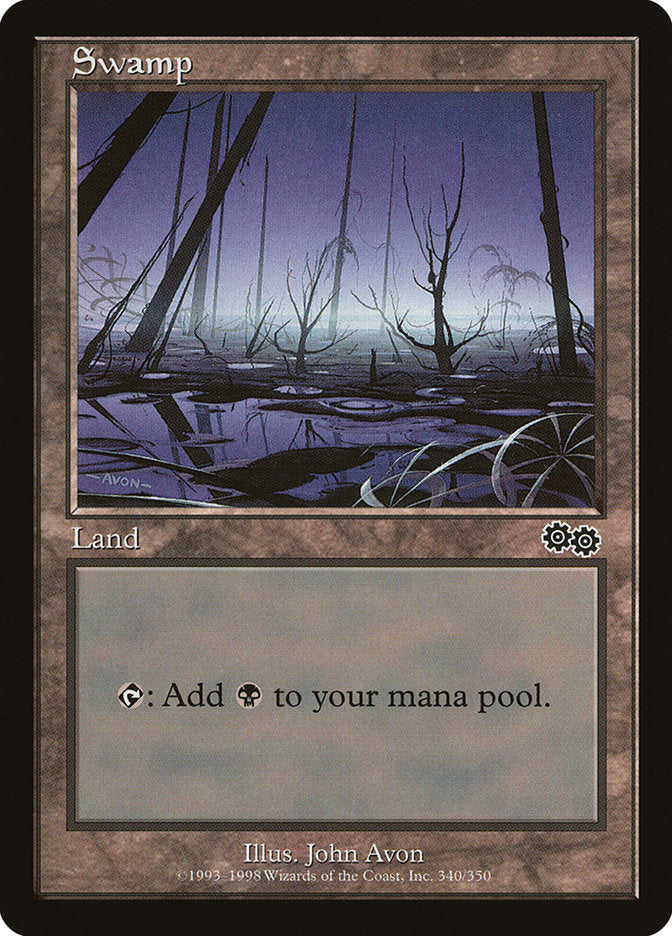Swamp (340) [Urza's Saga] - Devastation Store | Devastation Store