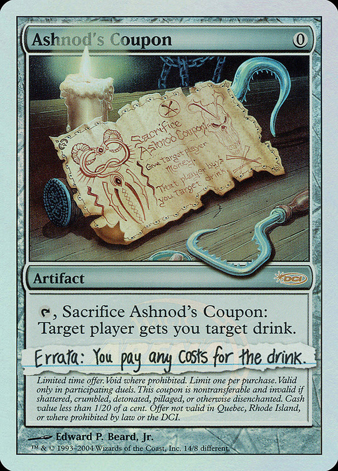 Ashnod's Coupon [Arena League 2004] - Devastation Store | Devastation Store