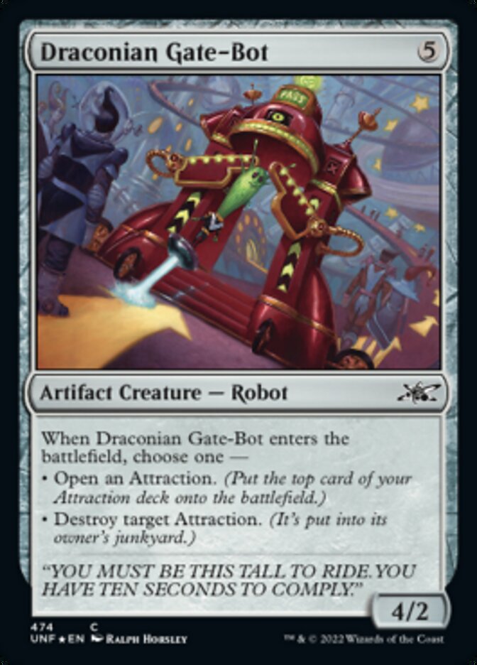 Draconian Gate-Bot (Galaxy Foil) [Unfinity] | Devastation Store