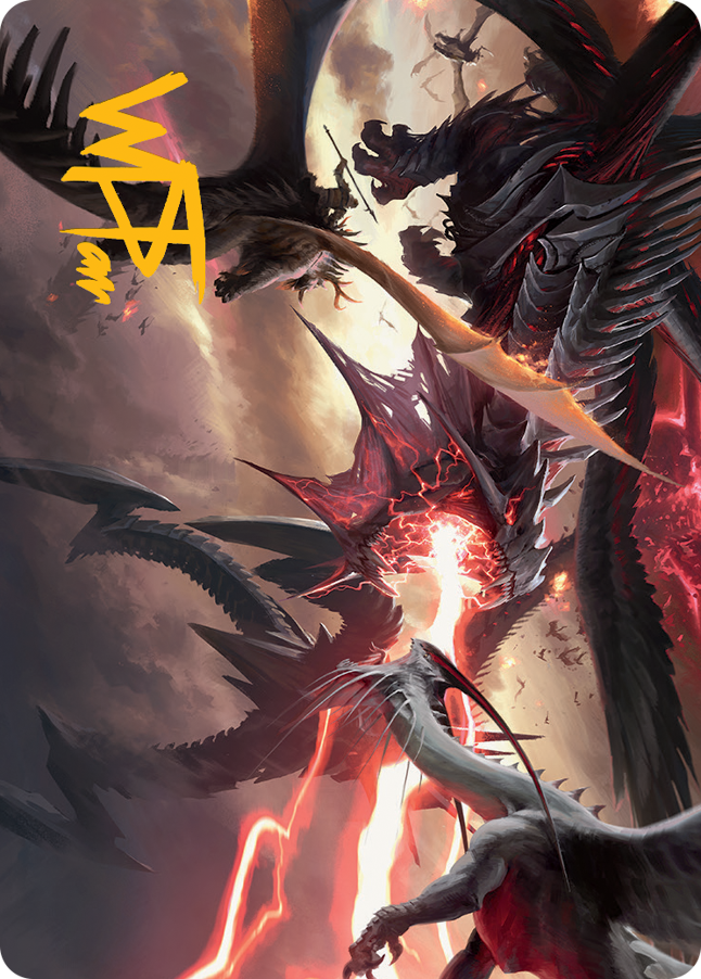 Invasion of Tarkir Art Card (Gold-Stamped Signature) [March of the Machine Art Series] | Devastation Store