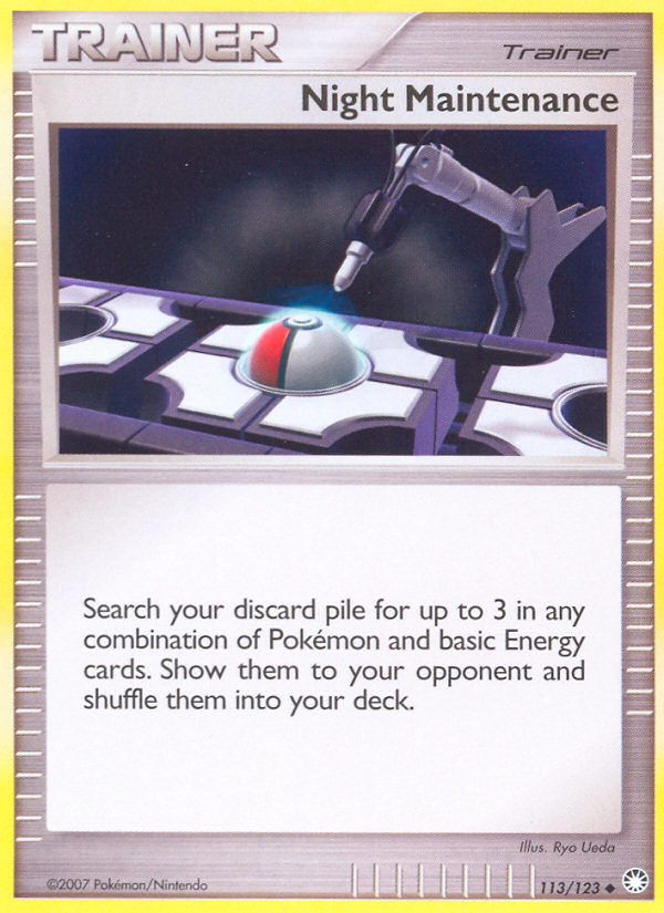 Night Maintenance (113/123) [Diamond & Pearl: Mysterious Treasures] | Devastation Store