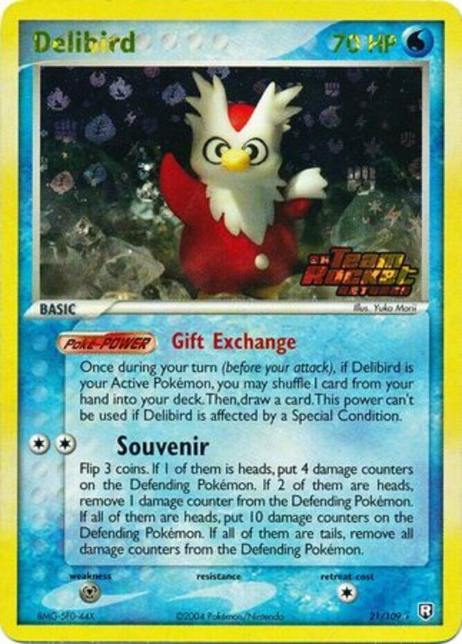 Delibird (21/109) (Stamped) [EX: Team Rocket Returns] | Devastation Store