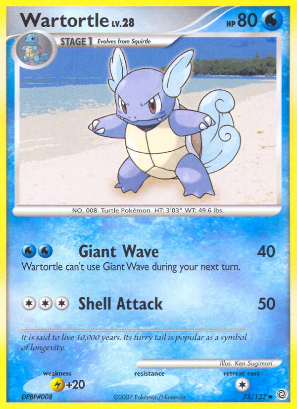 Wartortle (75/132) [Diamond & Pearl: Secret Wonders] | Devastation Store