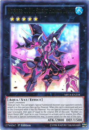 Number C101: Silent Honor DARK [MP14-EN218] Ultra Rare | Devastation Store