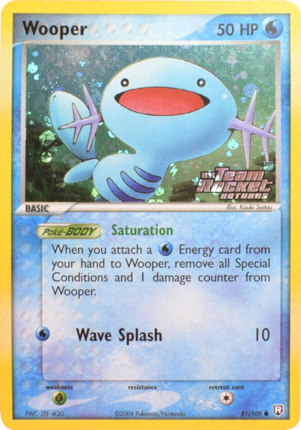 Wooper (81/109) (Stamped) [EX: Team Rocket Returns] | Devastation Store