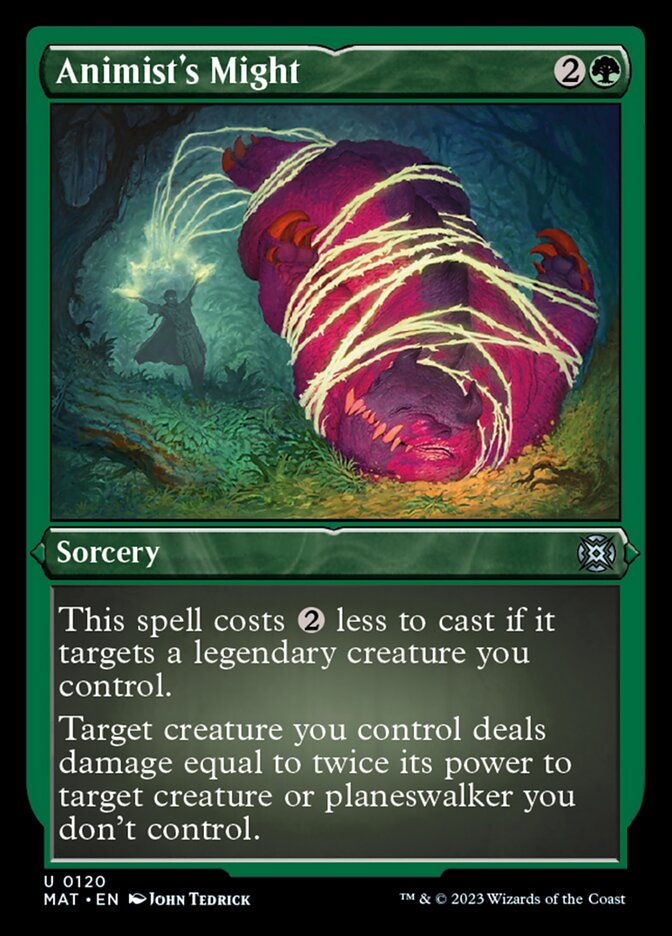 Animist's Might (Foil Etched) [March of the Machine: The Aftermath] | Devastation Store