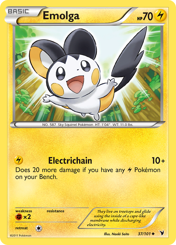 Emolga (37/101) [Black & White: Noble Victories] | Devastation Store