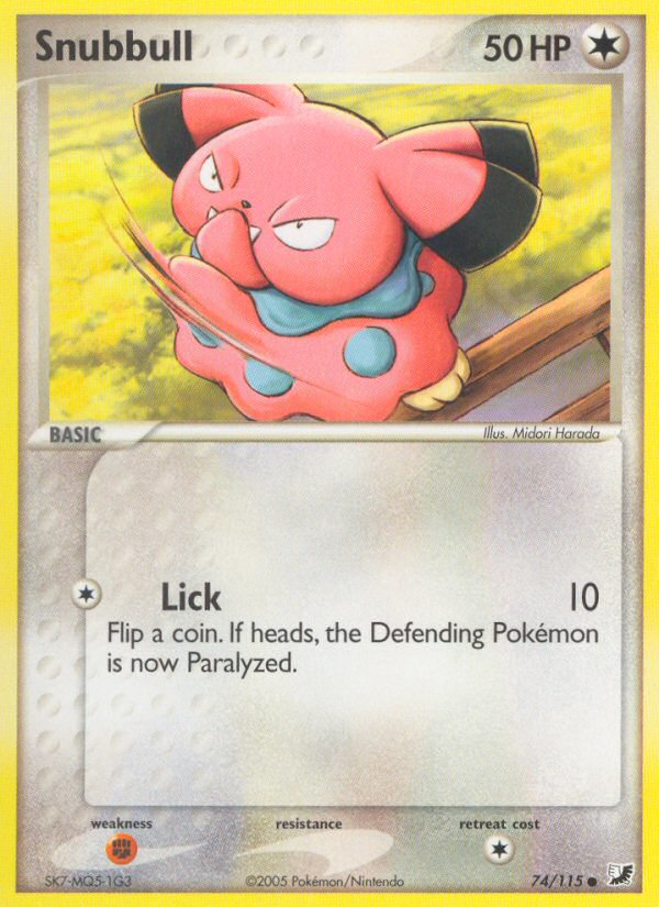 Snubbull (74/115) [EX: Unseen Forces] | Devastation Store