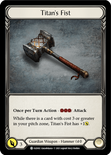 Titan's Fist [OLD002] (Tales of Aria Oldhim Blitz Deck)  1st Edition Normal | Devastation Store