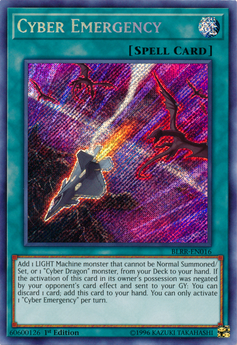 Cyber Emergency [BLRR-EN016] Secret Rare | Devastation Store