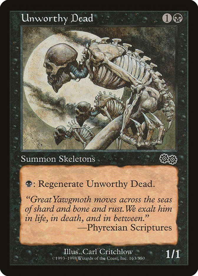Unworthy Dead [Urza's Saga] - Devastation Store | Devastation Store