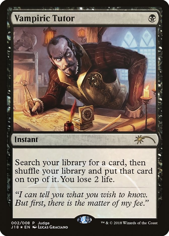Vampiric Tutor [Judge Gift Cards 2018] | Devastation Store