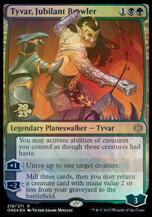 Tyvar, Jubilant Brawler [Phyrexia: All Will Be One Prerelease Promos] | Devastation Store