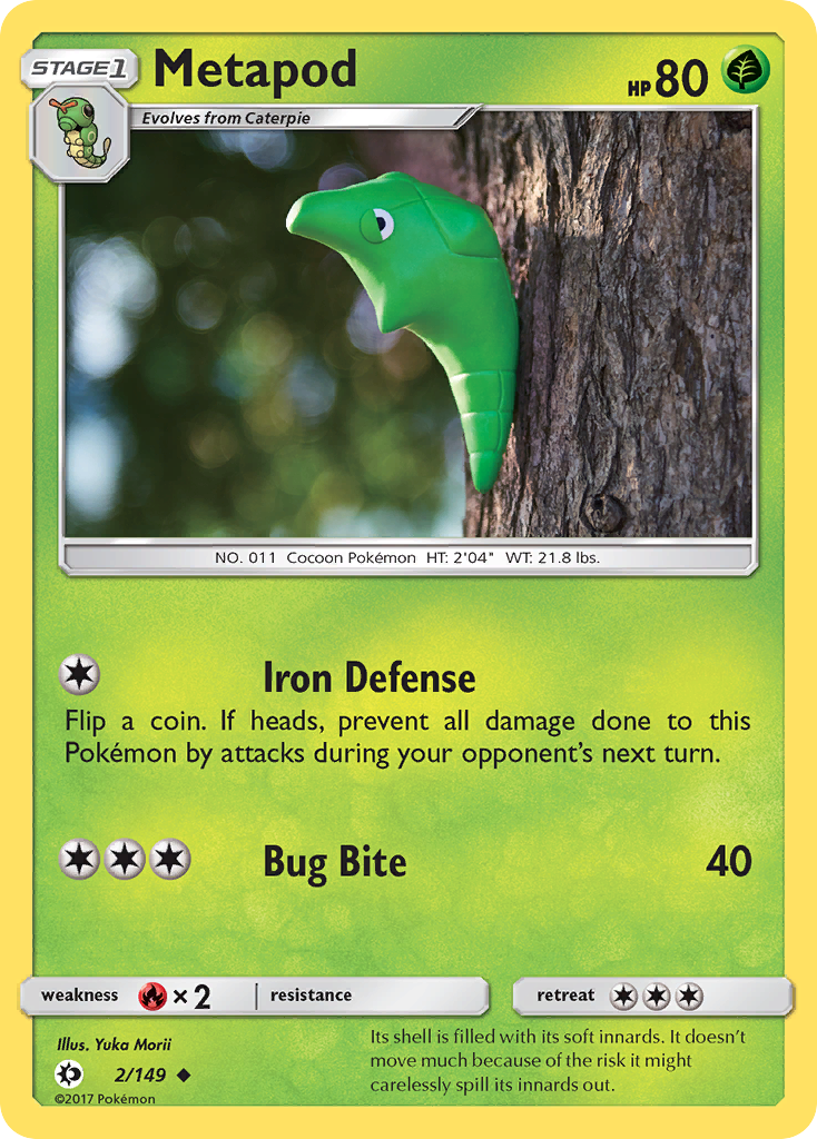 Metapod (2/149) [Sun & Moon: Base Set] | Devastation Store