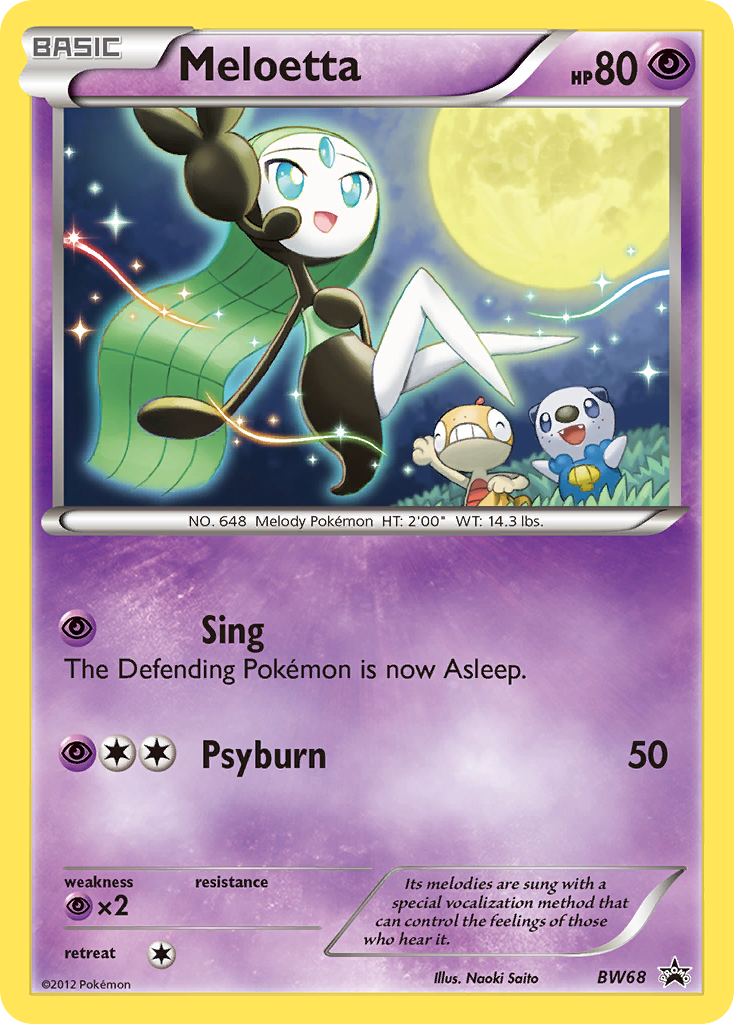 Meloetta (BW68) [Black & White: Black Star Promos] | Devastation Store